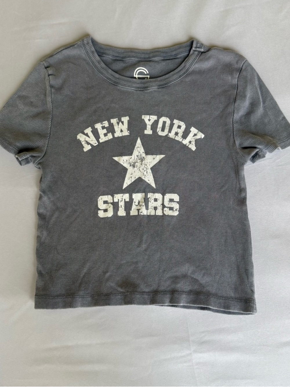 Kids' 'New York Stars' Graphic Tee - Charcoal Gray